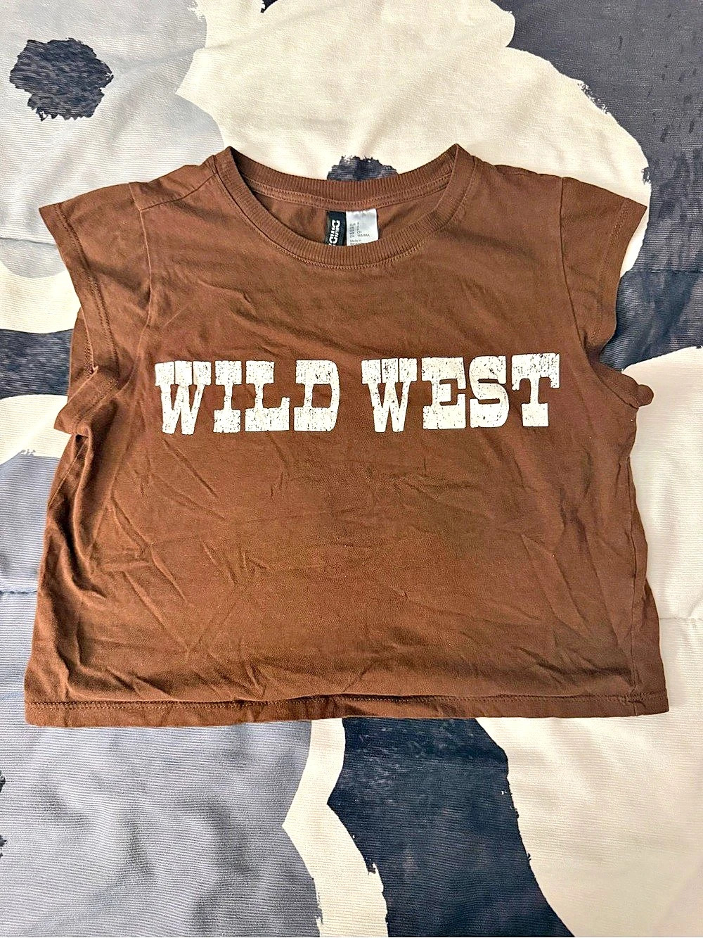H&M Wild West Graphic Tee Girls Size 5-6Y